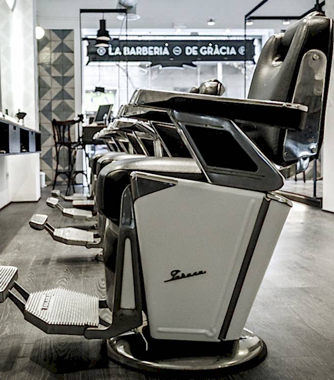 Sillón de mumbai barbería